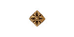 TierraCast Antique Gold (plated) Luna Diamond 11mm