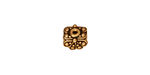 TierraCast Antique Gold (plated) Raja Pendant Cap 6x9mm