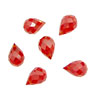 Poppy Faceted Teardrop 6x9mm
