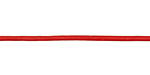Red Round Leather Cord 2mm