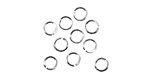 Silver (plated) Round Jump Ring 4mm, 18 gauge