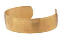Brass Smooth Round Cuff 60x16mm