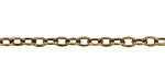 Antique Gold (plated) Etched Oval Cable Chain