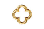 TierraCast Gold (plated) Large Quatrefoil Link 21mm