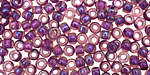 TOHO Rainbow Rosaline (with Opaque Purple Lining) Round 6/0 Seed Bead