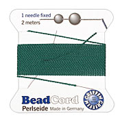 Green Griffin Nylon Beading Cord Size 6, 2 meters