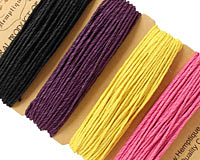 Flirt Hemp Twine 20 lb, 29.8 ft x 4 colors