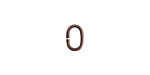 Nunn Design Antique Copper (plated) Textured Oval Jump Ring 9x6mm, 17 gauge