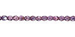 Czech Fire Polished Glass Luster Transparent Amethyst Round 4mm