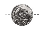 Green Girl Pewter Raven Button 25mm