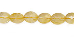 Citrine Faceted Flat Oval 10x8mm