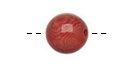 Tagua Nut Rhubarb Round 16mm