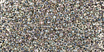 TOHO Gold Lustered Crystal (with Opaque Gray Lining) Round 11/0 Seed Bead