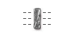 TierraCast Antique Pewter (plated) Rock & Roll 3-Hole Bar 5x14mm