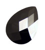 Onyx Faceted Flat Teardrop 22x30mm