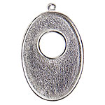 Nunn Design Sterling Silver (plated) Grande Oval Bezel Toggle 43x28mm