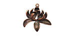 Ezel Findings Antique Copper (plated) Lotus Flower 19mm