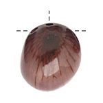 Tagua Nut Violet Nugget (3-hole) 22-30x37-42mm