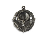 Vintaj Arte Metal Lily Splender Pendant 25x30mm