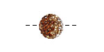 Topaz/Crystal Ombre Pave Round 12mm
