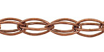Antique Copper (plated) Interlocking Horse Eye Chain