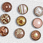 Truffle Glazed Buttons 12mm