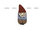 Humble Beads Polymer Clay Gnome 24-15x10mm