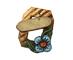 Poison Tree Polymer Clay Rainbow Flower Toggle Clasp 24x20mm, 21mm bar