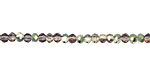 Green & Pink AB Crystal Faceted Rondelle 3mm