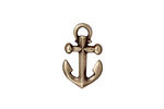 TierraCast Antique Brass (plated) Anchor Charm 12x20mm