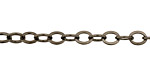 Gunmetal Flat Oval Cable Chain