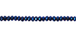 Metallic Cosmos Crystal Faceted Rondelle 3mm