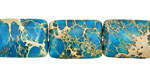 Ocean Blue Impression Jasper Thin Pillow 18x13mm