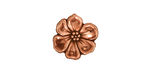 TierraCast Antique Copper (plated) Apple Blossom Button 14mm
