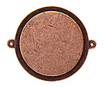 Nunn Design Antique Copper (plated) Raised Tag Grande Circle Link 44x37mm