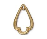 TierraCast Gold (plated) Trefoil Pendant 21x32mm