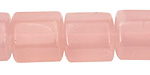 Madagascar Rose Quartz 6 Sided Barrel 17x13mm
