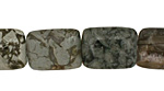 Silver Mist Jasper Thin Pillow 18x13mm
