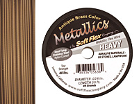 Soft Flex Antique Brass .024" (Heavy) 49 Strand Wire 30ft.