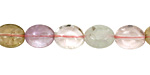 Multi Stone (Cape Amethyst, Citrine & Rock Crystal) Flat Oval 10x8mm