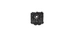 TierraCast Gunmetal Raja Pendant Cap 6x9mm