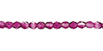 Czech Fire Polished Glass Coated Sugar Plum Round 4mm