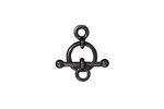 TierraCast Gunmetal 3/8" Anna Toggle Clasp 10x13mm, 16mm bar