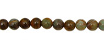 Copper Green Opal Round 6mm