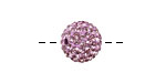 Lilac Pave Round 12mm (1.5mm hole)