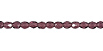 Czech Fire Polished Glass Amethyst Round 4mm