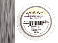 Artistic Wire Grey 28 gauge, 40 yards