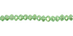 Peridot AB Crystal Faceted Rondelle 4mm