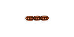 TierraCast Antique Copper (plated) Beaded 3-Hole Bar 11x3mm