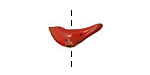 Kylie Parry Ceramic Cardinal Tiny Bird 8x19mm